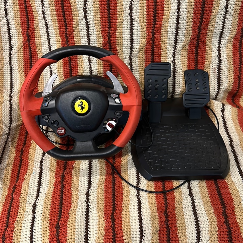 Thrustmaster steering wheel and peddles for XBox
